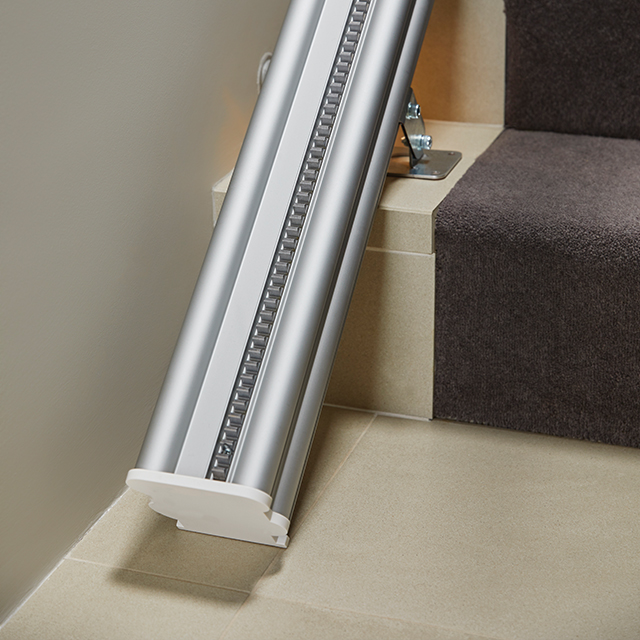 The Synergy uses one of the slimmest rails in the world, making it look less obtrusive on the staircase with minimum impact to your home.